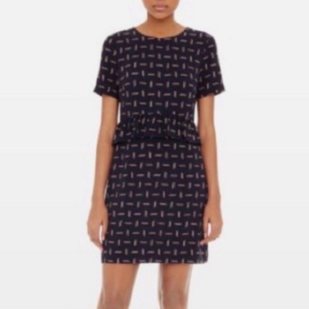 Club Monaco Matchstick Peplum Dress size 8